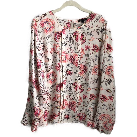 Banana Republic Tops - BANANA REPUBLIC flounce sleeve peplum blouse XL